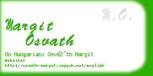 margit osvath business card